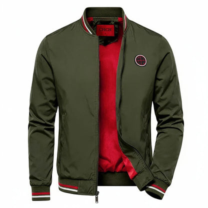 Men's Jacket Autumn Fashion Versatile Windproof Thin Men's Jacket Casual American Street Classic Badge Design Men's Coat