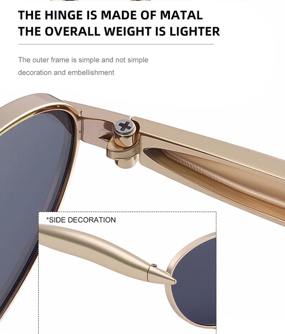 Oval Sunglasses Women Trendy 2025 Luxury Vintage Sunglass Fashion Glasses Dropshipping Lentes De Sol Mujer Lunette Soleil Femme