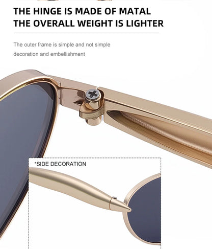 Oval Sunglasses Women Trendy 2025 Luxury Vintage Sunglass Fashion Glasses Dropshipping Lentes De Sol Mujer Lunette Soleil Femme