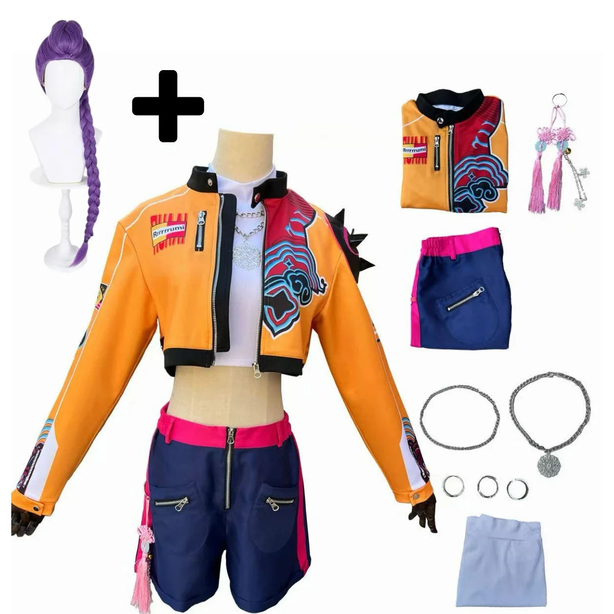 Costume Zoey Rumi Mira Cosplay Pop Singers Womens Halloween Outfits with Accessories