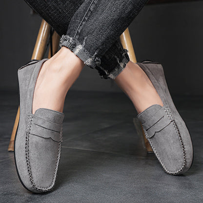 Fashion Suede Men Casual Shoes Breathable Comfort Slip-on Mens Driving Shoes Luxury Brand Men Loafers Mens Lazy Shoes Moccasins