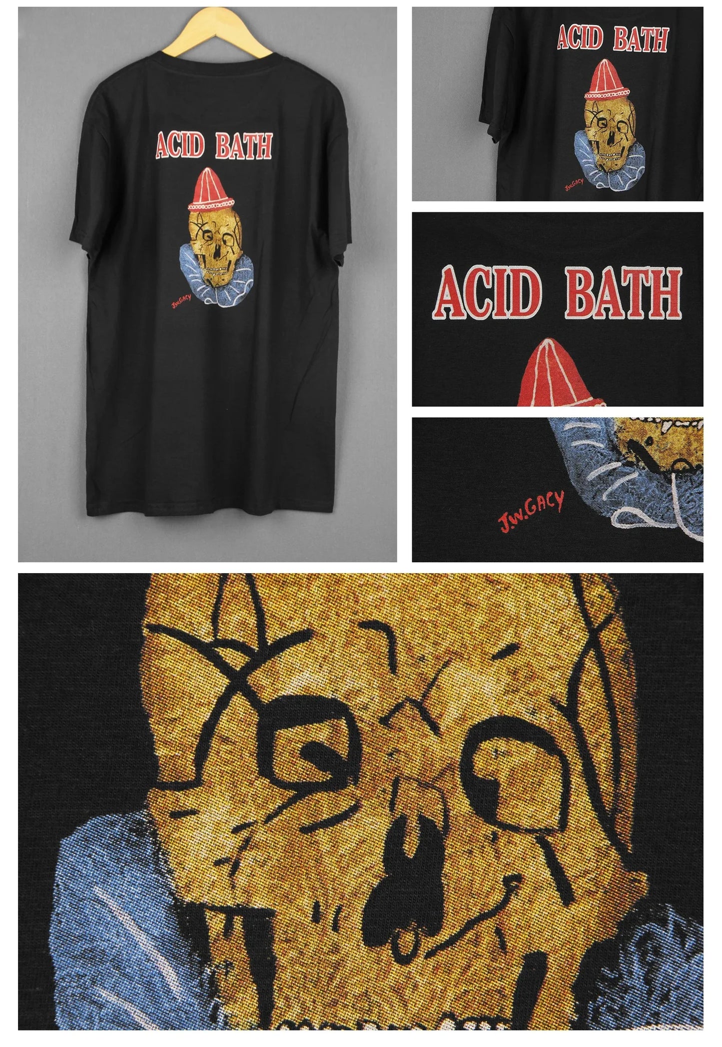 Acid Bath Graphic T Shirt When The Kite String Pops Sludge Heavy Metal Men‘s Short Long Sleeves Cotton Printed Tee Shirt