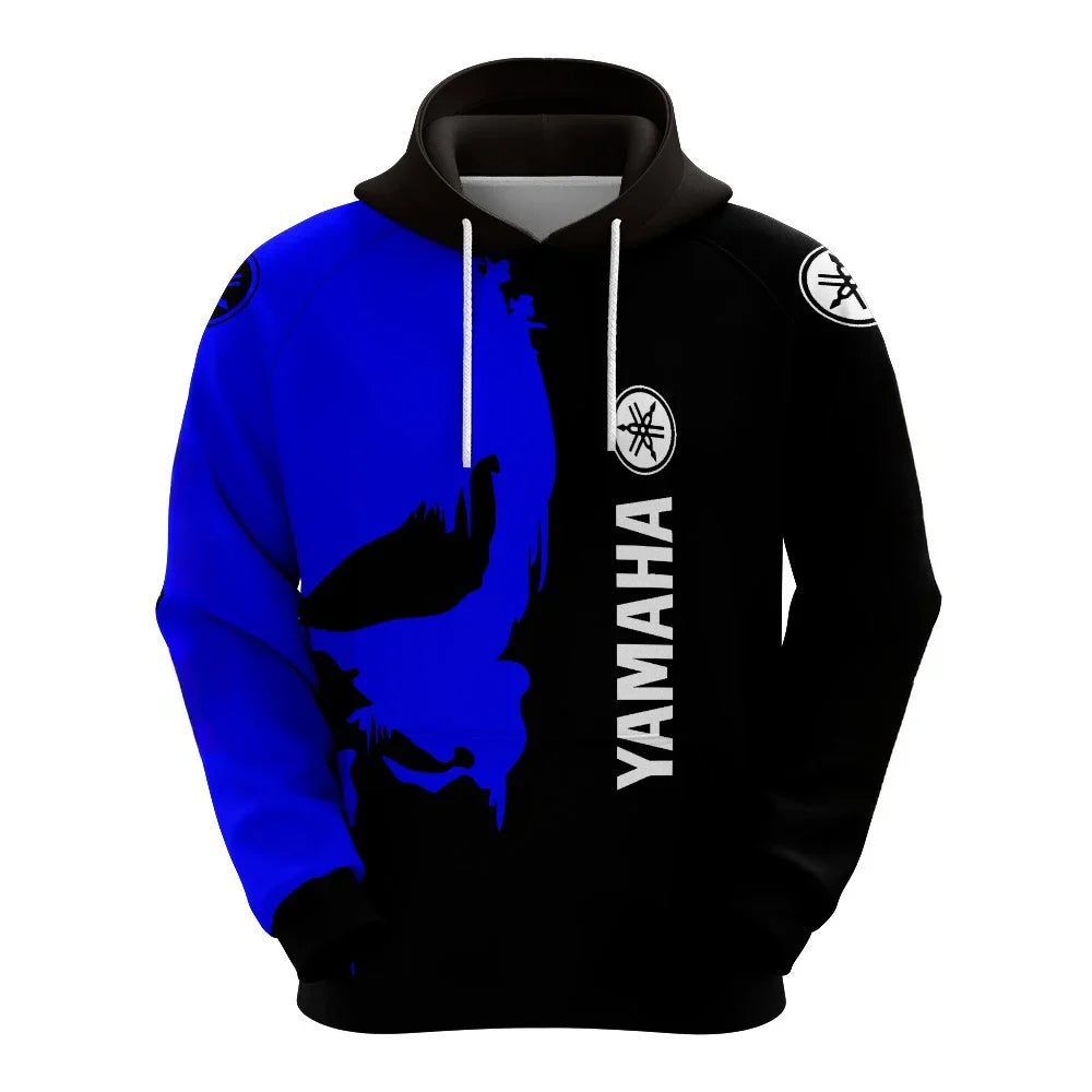 2026 New Yamaha Motorcycle Racing Suit Men's And Women's Oversized Breathable Quick Drying Sports Hoodie Motocross GP Jersey
