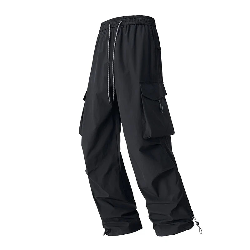Autumn Hiking Pants Elastic Waist Outdoor Waterproof Camping Trousers Women Large Pocket Breathable Mountaineering Cargo Pants