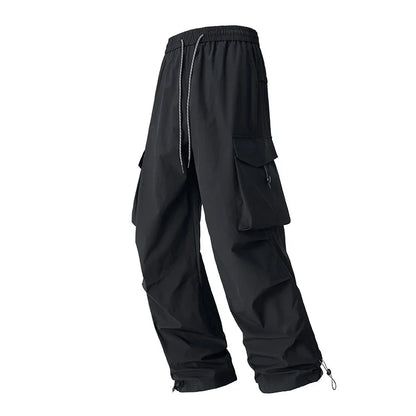Autumn Hiking Pants Elastic Waist Outdoor Waterproof Camping Trousers Women Large Pocket Breathable Mountaineering Cargo Pants
