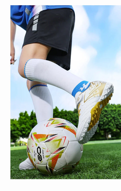 New Kids Soccer Cleats Athletic Outdoor FG Football Boots Boys Girls Training Sneakers AG Youth Soccer Shoes for Little/Big Kids