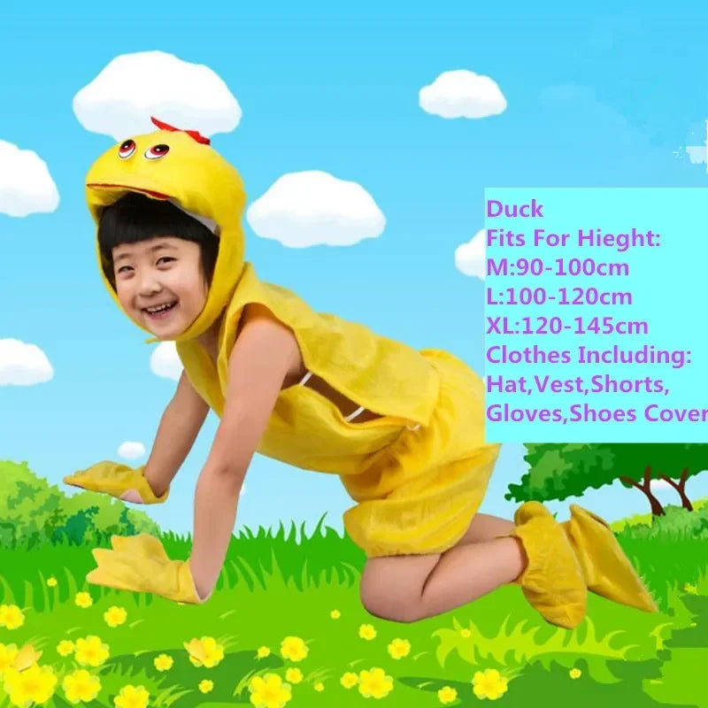Cute Multiple Animal Costume Children Kids Boys Girls Summer Short Cosplay Costumes  Carnival Party Dress Halloween