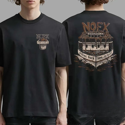 Men Women Fans Essentials Short Sleeve Tops Fashion Brand Summer Casual Daily Tee NOFX Rock Band Graphic Cotton T-shirt Unisex