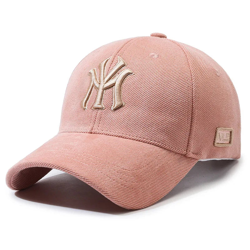 Fashion Embroidered Letters Baseball Cap for Men Women, Adjustable Unisex Couple Matching Sun Hat, Trendy Casual Duck Bill Cap