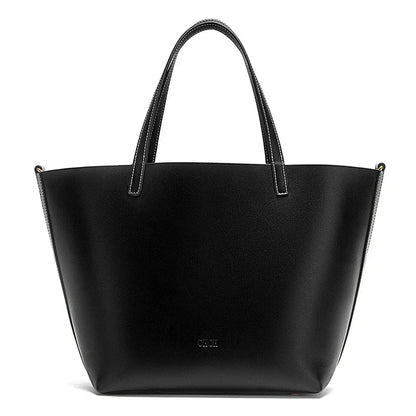 Autumn and Winter Classic Solid Color Retro Handbag, Women's New Large Capacity Tote Bag