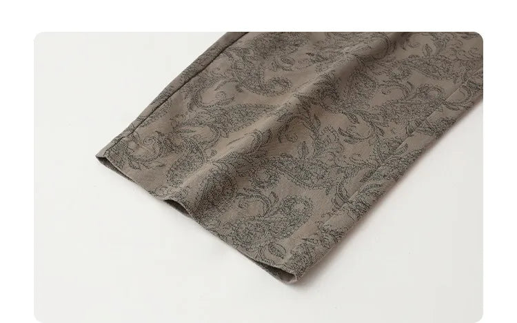 New Women Jeans Loose Casual High Waist Wide Leg Denim Pants Paisley Female Trousers Spring Autumn 2026