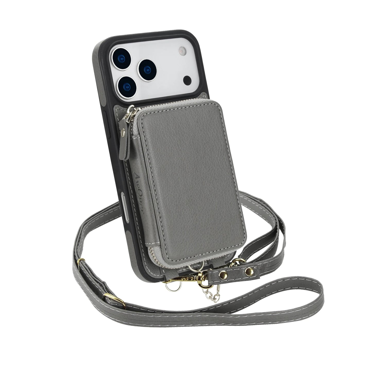 2 in 1 Detachable Crossbody Magnetic Cards Solt Wallet Leather Case For iPhone 17 Pro Max 16 Plus 15 14 13 12 Shockproof Cover