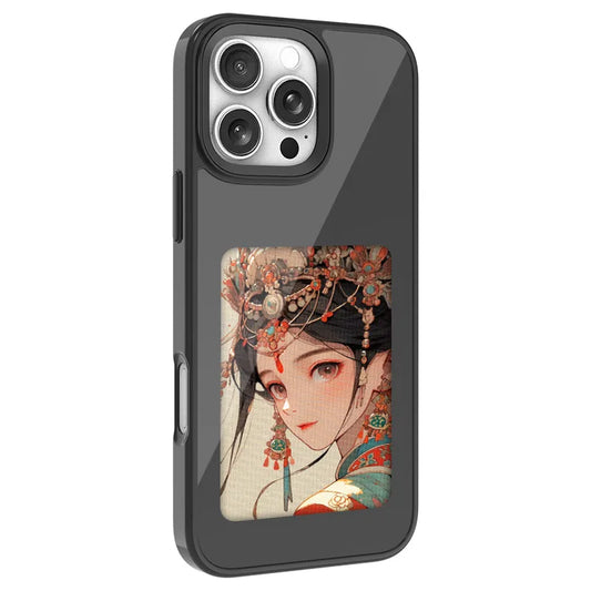 4 Inch NFC Ink Phone Case For iphone 16 15 14 13 17 Pro Max High-definition Intelligent DIY 4-color Ink Screen Protection Cover