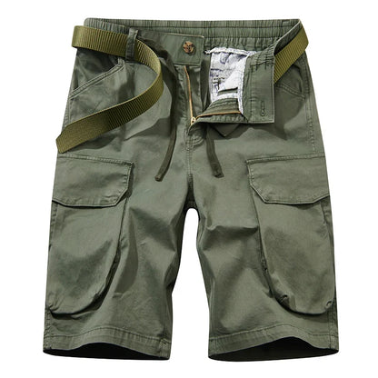 Men Spring Casual Tactical Cargo Shorts Men Multi Pocket Outdoor Shorts Men Breathable Sports Workout Daily Wear Male Shorts