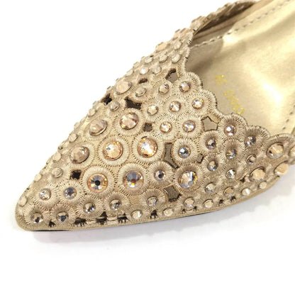 High Quality African Wedding Shoes Summer Sandals for Wedding 2025 Sexy Pumps Rhinestone Fashion Women Wedding Shoes