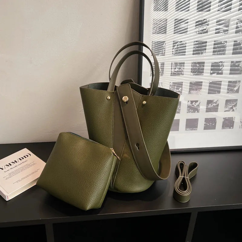 Fashion Trending Brand Luxury Designer Women Bags Female Handbags Solid Bucket Bag For Women 2026 Crossbody Shoulder Bags Totes