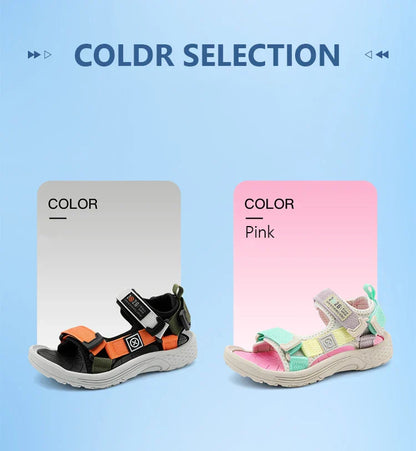 Fashion Kids Sandals Boy Soft Sole Non-slip Outdoor Breathable Walking Sandials Summer Children's Girls Beach Shoes