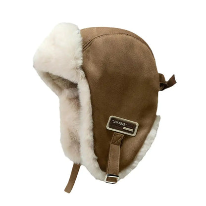 Thick Warm Russian Ushanka Fur Hat Fashion Male Female Winter Hat Black Grey Earflap Ski Russian Cap Bomber Hat Gifts