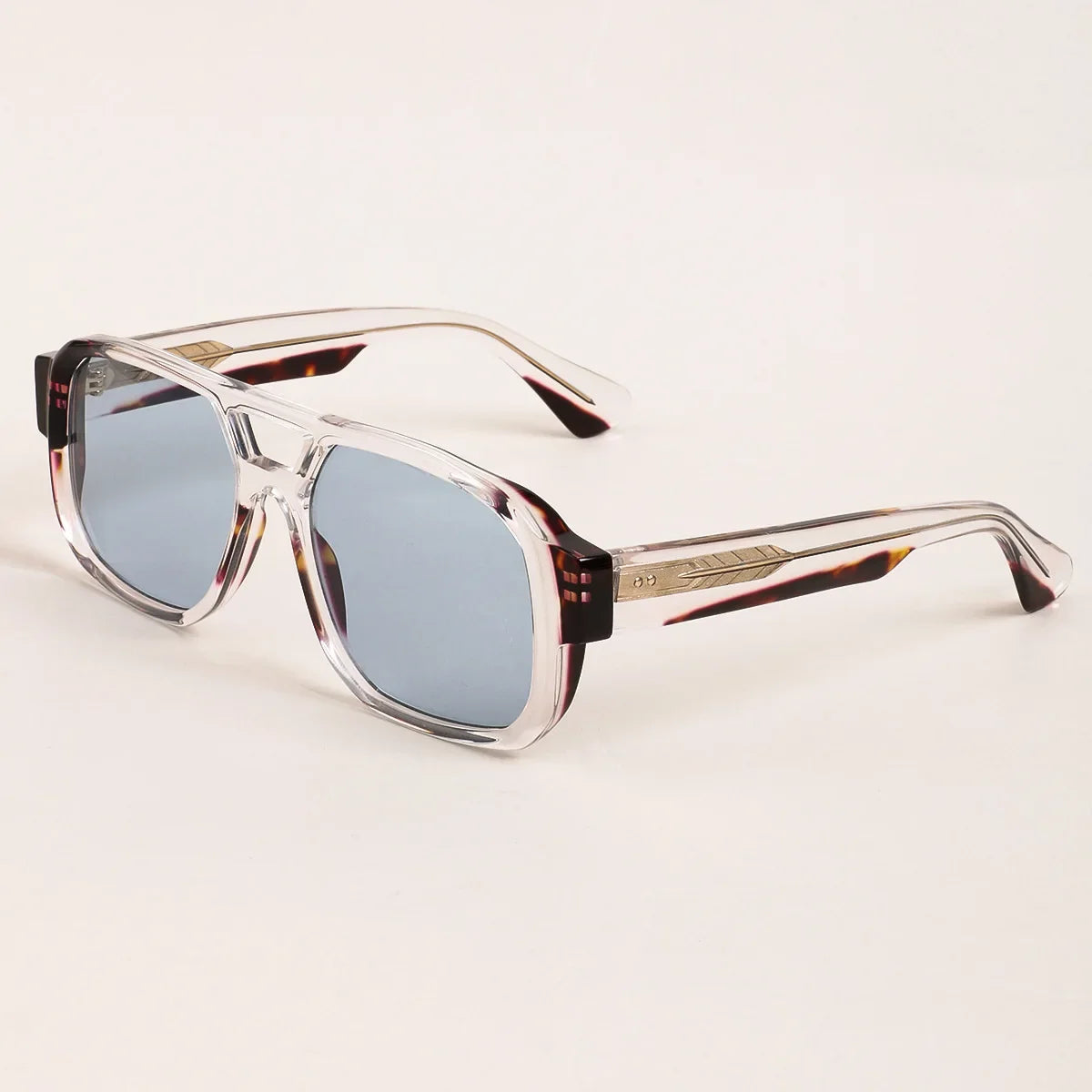2026 New Fashion Thick Large Frame Man Sunglasses High Quality Handmade Acetate Retro UV400 Protection Goggles Women Sun Glasses