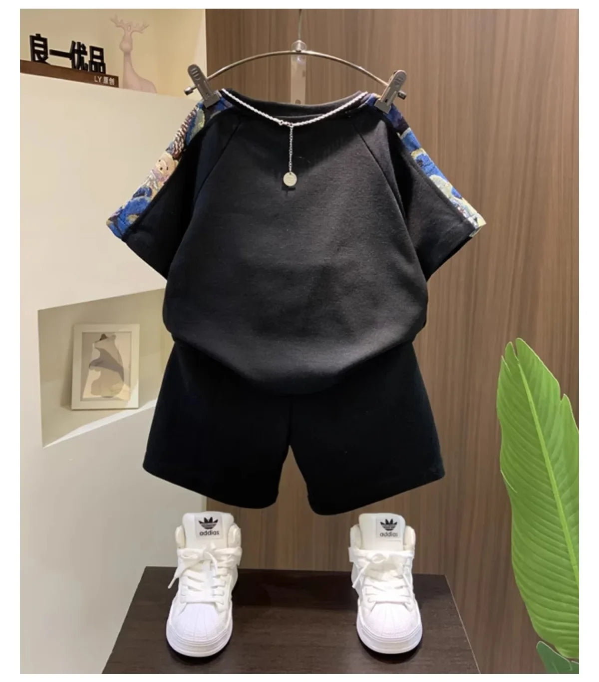 Korean Clothes for Children Boys T-shirt Shorts 2-piece Set Summer Cotton Short Sleeve Kids Clothes Sets Baby Tracksuit 2-11Y