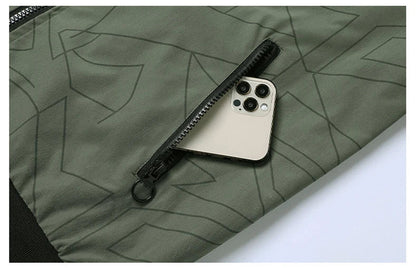 2025 Spring and Autumn New Baseball Collar Short Loose Solid Color Jacket Men's Business Casual Thin Coat Trend Size M-5XL