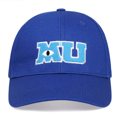 Pixar Monster University MU Baseball Cap For Men Women Sullivan Sulley Mike Embroidery Snapback Cap Cotton Sun Dad Hat Casquette