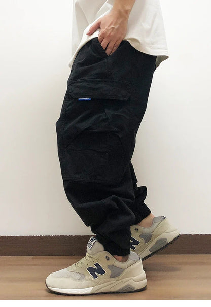 High Quality Japanese Streetwear Baggy Cargo Pants Hip Hop Men'S Clothing Plus Size Casual Jogging Pants Harajuku Trousers Male