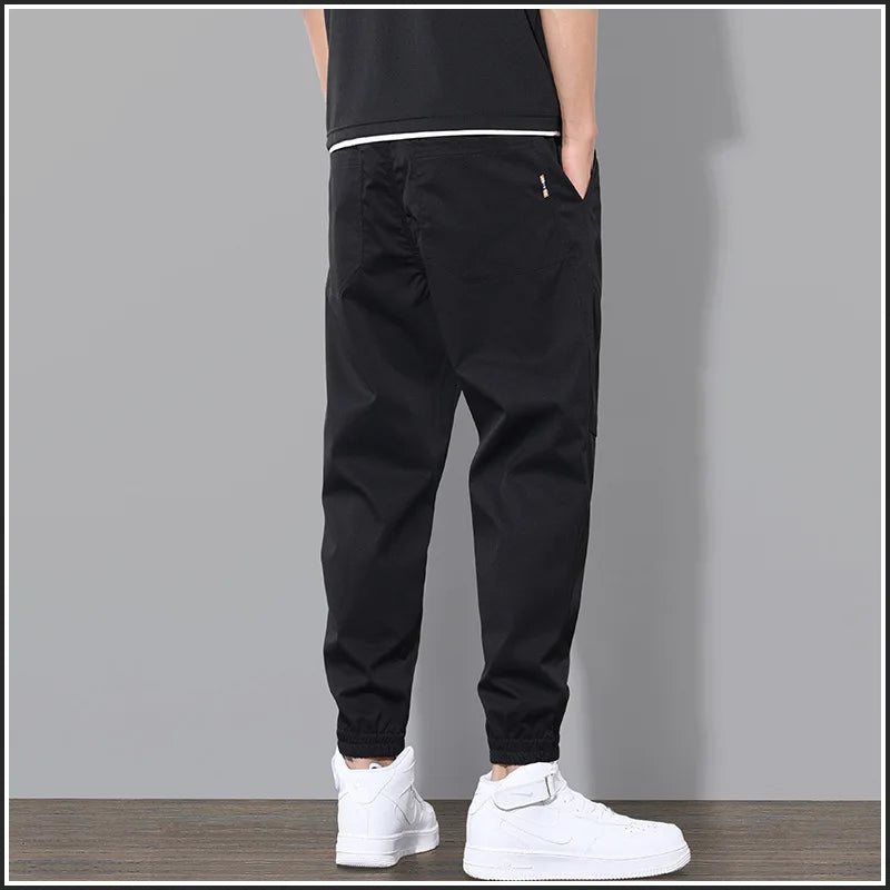 Men's Fashion New Beach Pants Joggers Streetwear Sweatpants Casual Pants Loose Summer Solid Color Long Drawstring Streetwear