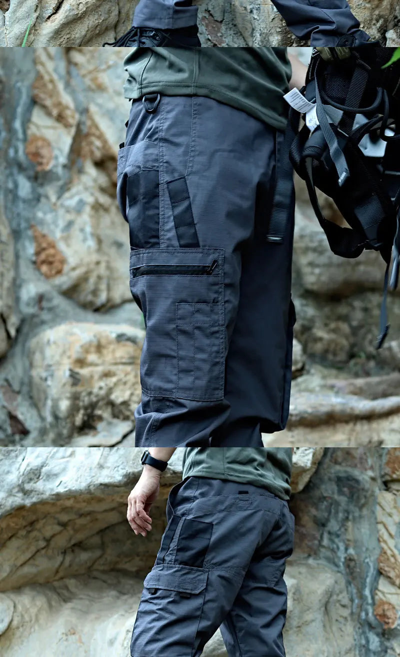 Outdoor Work Tactical Pants Camouflage Cargo Trousers Waterproof Multi-pocket Wear-Resistant Outdoor Training Workwear Trousers