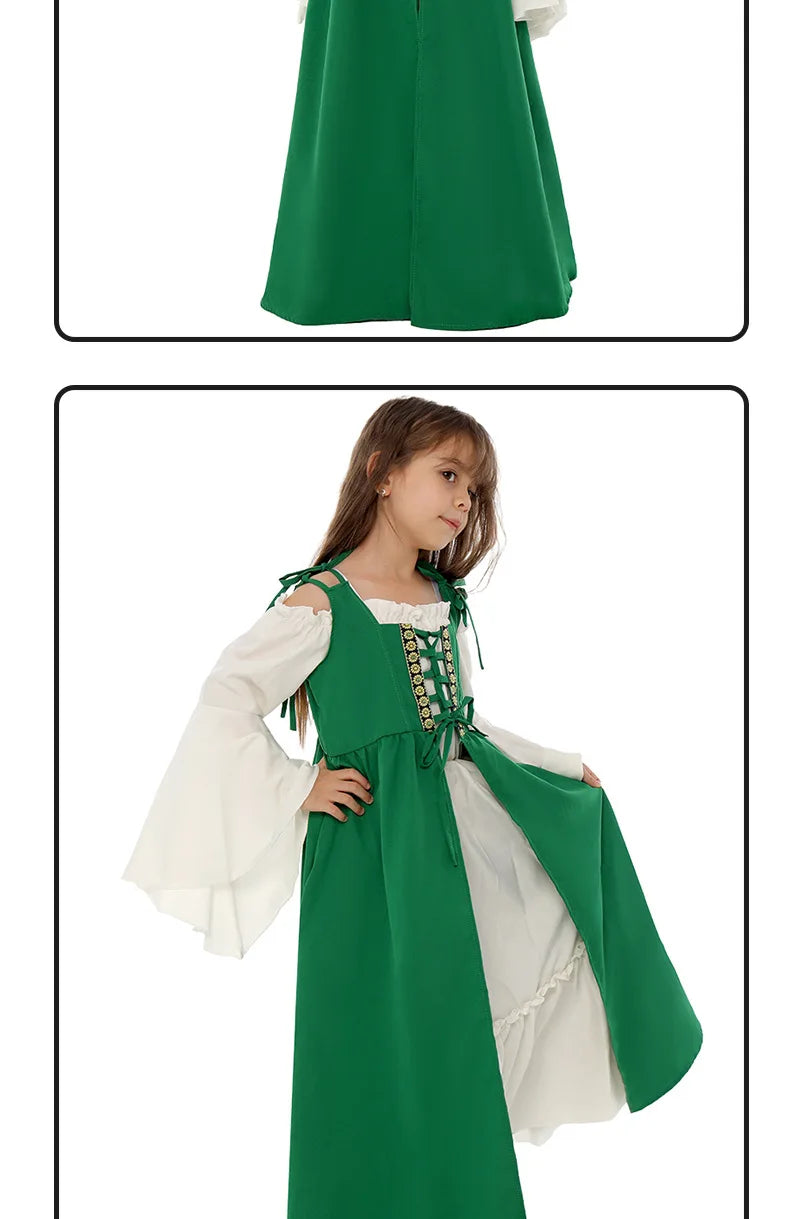 Medieval Renaissance Drama Dance Costume Halloween Girdle Cos Dress Halloween Costumes for Women Dress Love Live Cosplay