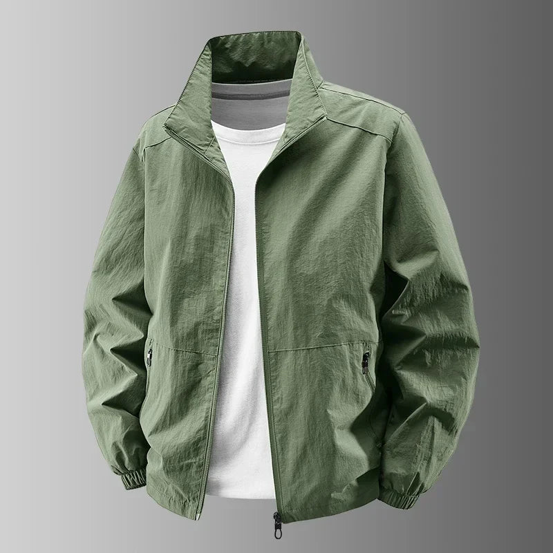 Men Outdoor Cycling High Quality UV Resistant Jacket Fashionable Versatile Windproof Breathable Jacket Spring Autumn Comfortable