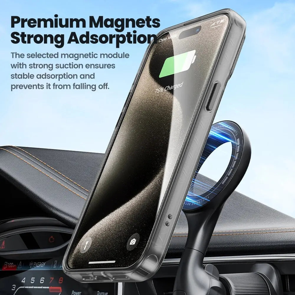 جراب Toocki Matte Magnetic للشحن اللاسلكي MagSafe لهواتف iPhone 15 14 13 12 Plus Pro Max مقاوم للصدمات مع واقي عدسات