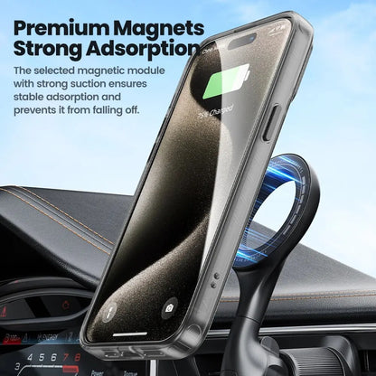 جراب Toocki Matte Magnetic للشحن اللاسلكي MagSafe لهواتف iPhone 15 14 13 12 Plus Pro Max مقاوم للصدمات مع واقي عدسات