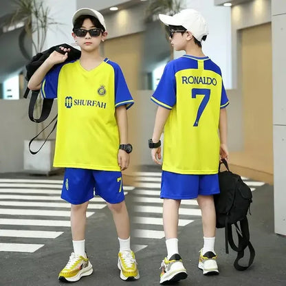 Sportswear NO.10/7 Training Uniform 3-13y Boys Girls Moisture-wicking Breathable Football Clothes SuitsKids Summer Quick-drying