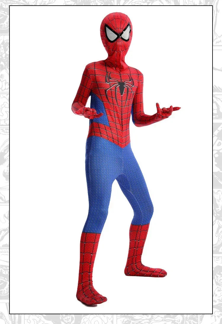 Spiderman Costume Spider Man Black Panther Iron Man Spider Gwen Cosplay Zentai Jumpsuit Bodysuit Halloween Costume Adult Child