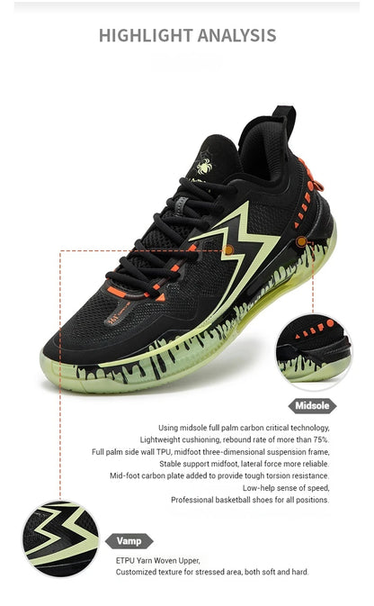 BIG3 5.0 Quick PRO Men's Basketball Shoes New Profssional Rebound Wear-resistant Non-Slip Male Sneakers 672441119