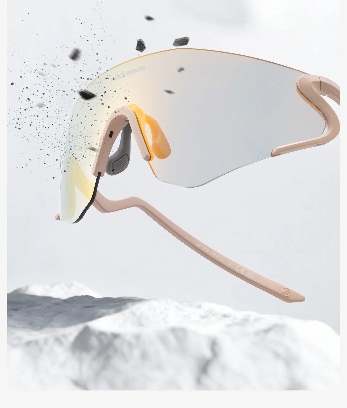Photochromic Cycling Glasses Windproof Dustproof UV400 Protection Glasses Cycling Outdoor Sports Sunglasses Unisex