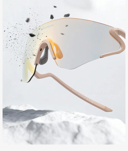 Photochromic Cycling Glasses Windproof Dustproof UV400 Protection Glasses Cycling Outdoor Sports Sunglasses Unisex