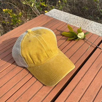 Fashion Men Baseball Cap Hot Sale Unisex Trucker Hat Multi Colors Plain Baseball Cap Women Men Washed Cotton Cap