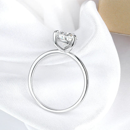 1-4CT Pear Cut Moissanite Solitaire Ring for Women Wedding Lab Diamond Band 100% 925 Sterling Silver Jewelry Wholesale