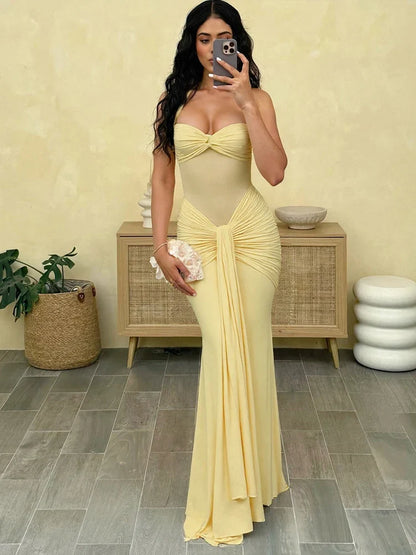 Halter Mesh Patchwork Dress Women Summer Trend Off Shoulder Backless Ruched Ribbon Midnight Prom Party Hipster Vestidos
