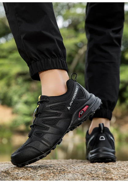 Men Women Hiking Shoes Waterproof Outdoor Trainers Lace-up Climbing Trekking Sneakers Mountain Walking Hunting Tactical Sneakers