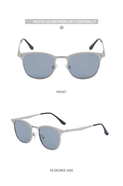 New Arriavl Square Sunglasses Men 2026 Luxury Brand Metal Frame Retro Punk Sun Glasses Male Driving Shades Vintage Eyewear UV400