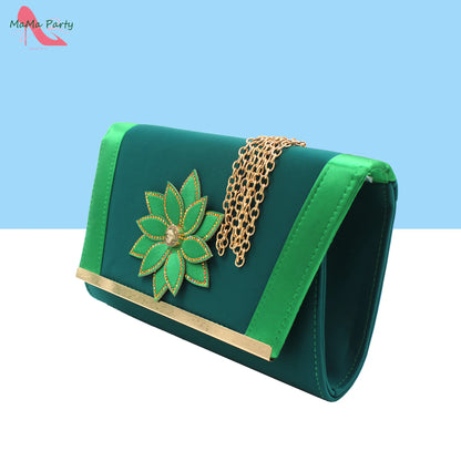 2024 New Arrivals Fashion Italian Design African Shoes and Bag to Match Comfortable Square Heels for Party in Fuchsia Color
