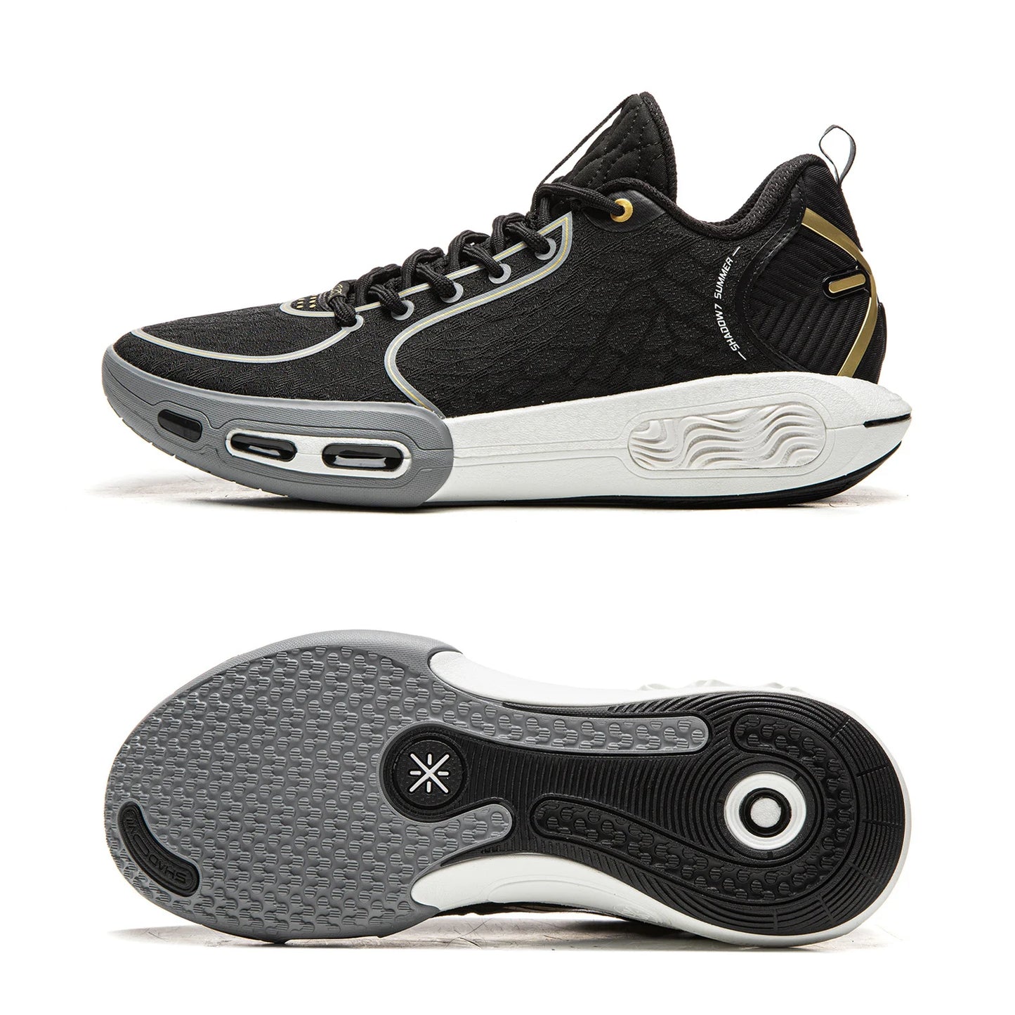 Men's WADE SHADOW 7 On Court Basketball Shoes BOOM Cushion Lightweight Rebound LiNing Stable Support Sneakers ABPW003
