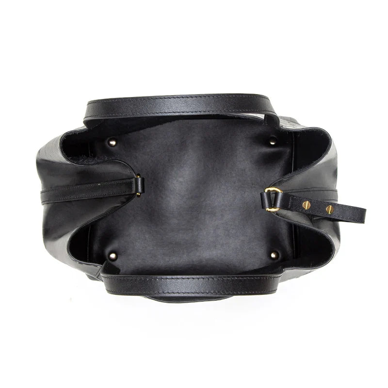 Classic Retro Fashion Simple Hundred Casual Exquisite Solid Color Elegant Large Capacity Ladies Handbag
