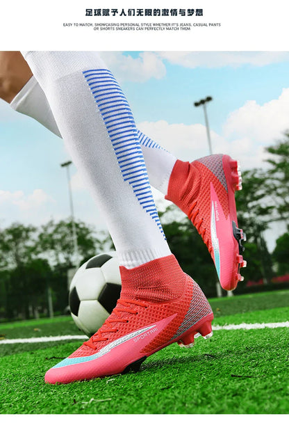 Men TF Football Boots Sneakers Indoor Comfortable High Quality Training Male Soccer Shoes Non Slip Sports Football Shoes Match