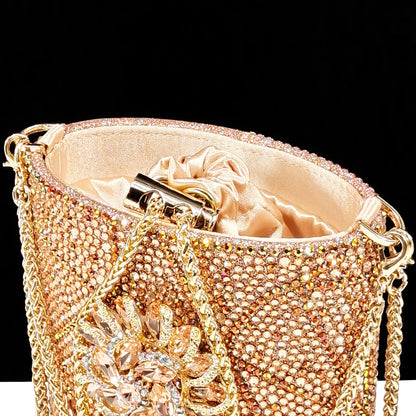 Fashion Design High-end Women's Shoes with Diamond Oval Stand Bag Women's High Heels for Special Day or Work