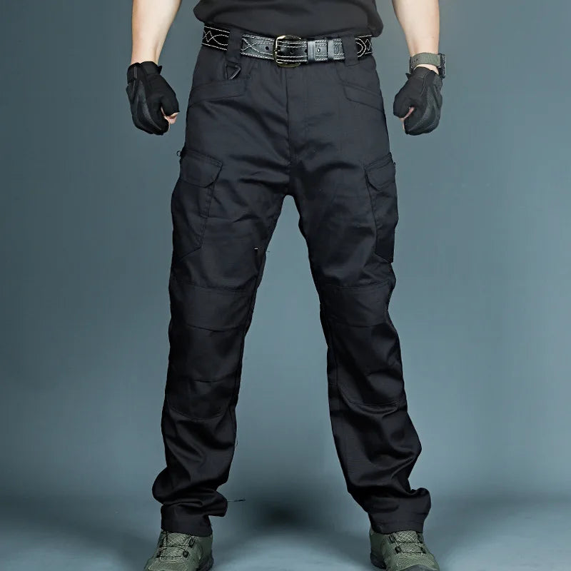 Men's Cargo Pants Multi Pocket Tactical Men Pants Casual Military Army Combat Trousers Waterproof Hiking Pants Plus Size 6Xl
