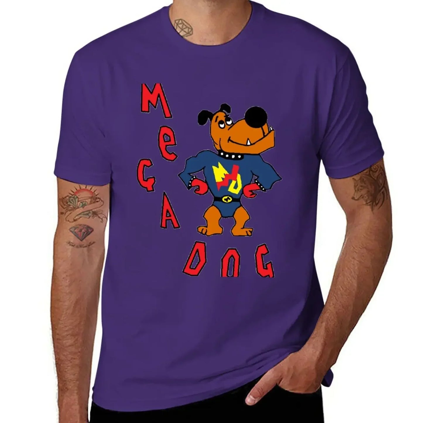 T shirt vintage t shirt mens t shirt graphic New Skins UK - Sid Jenkins Mega Dog Design T-Shirt  men clothing harajuku